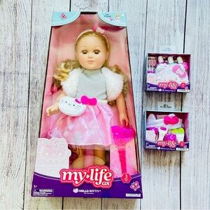 My Life As Hello Kitty 18" Doll,Blonde Hair, Blue Eyes, 50th Anniversary Lot NEW